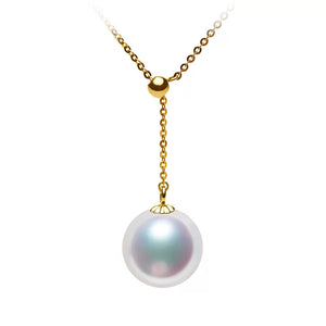 18K Adjustable Pearl Necklace - Angel the Pearl Girl