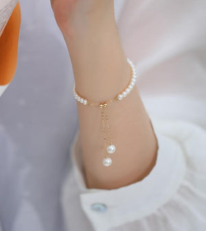 Bracelet + Earring Set 6.5-7mm - Angel the Pearl Girl