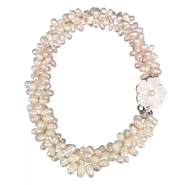 Floral Pearl Necklace - Angel the Pearl Girl