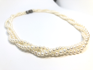 Pearl Necklace 3 in 1, perfect round pearls AAA+ - Angel the Pearl Girl