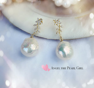 Baroque Pearl Earrings - Angel the Pearl Girl