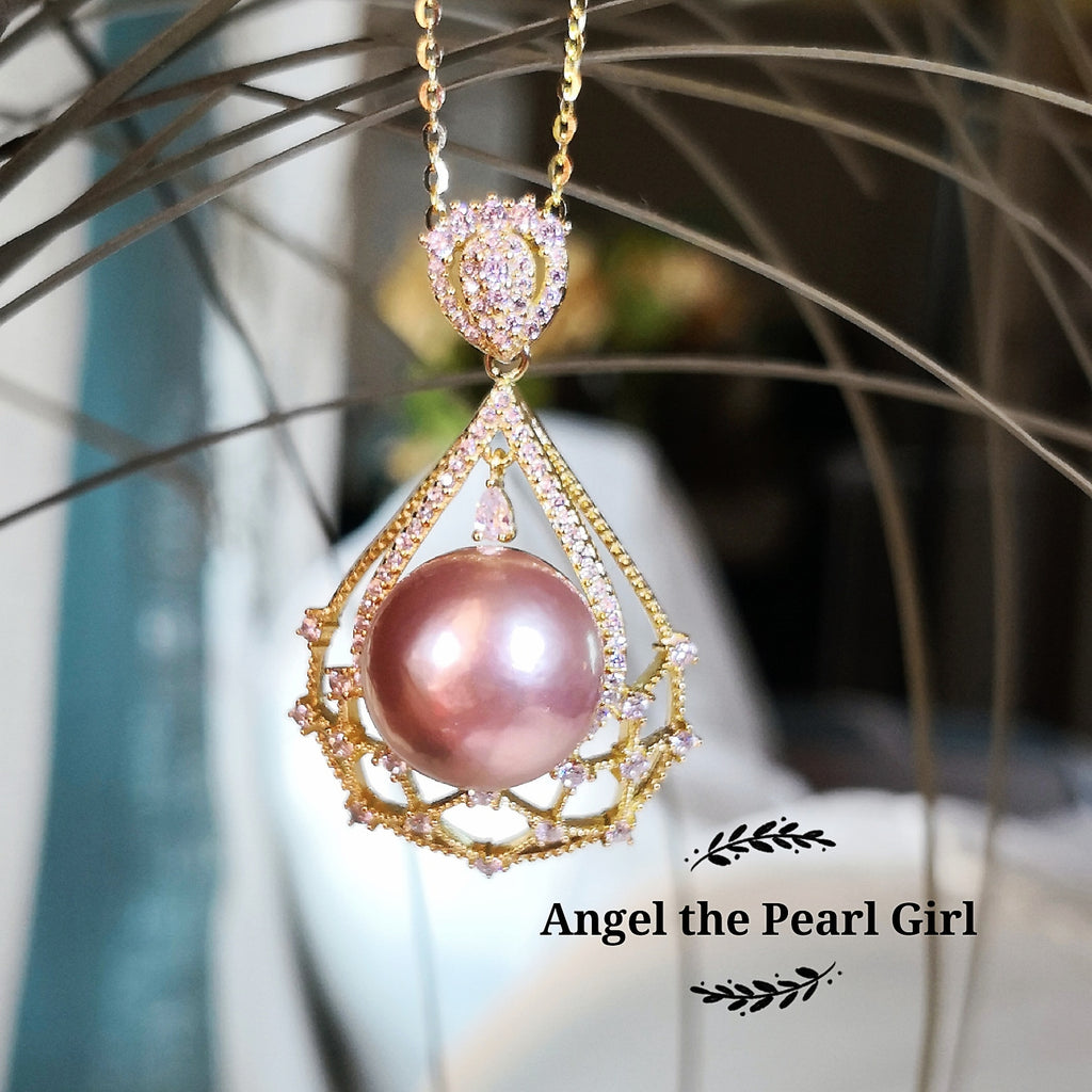Princess Crown Pearl Pendant - Angel the Pearl Girl