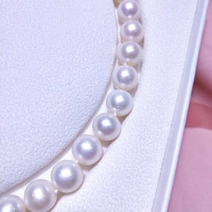 Classic Pearl Set 8-9mm (Necklace+Bracelete+Earring) for Mother's Day - Angel the Pearl Girl