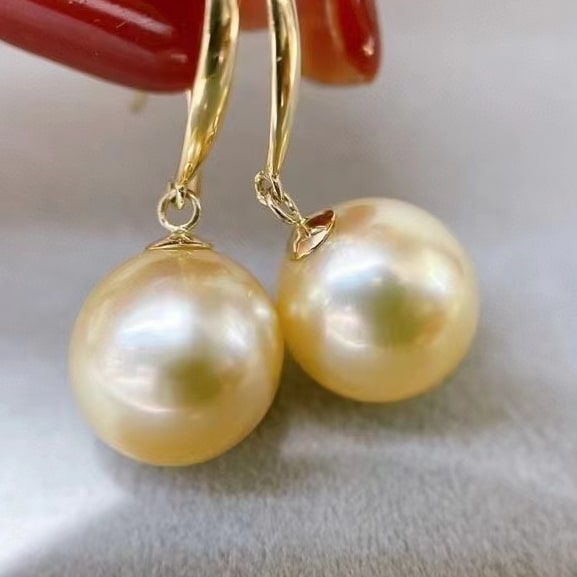 18K Southsea Golden Pearl Earring - Angel the Pearl Girl