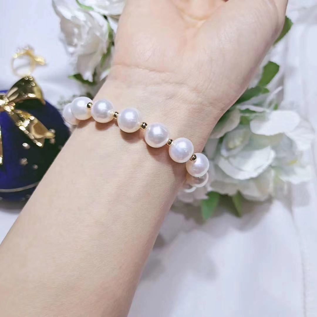 Buy INSELLBERG 2Pcs Pearl Bracelets for Women Pearl Beaded Bracelets Pearl  Stretch Bracelets Wedding Bracelets Pearl Jewelry Gift for Girls Christmas  Gifts (Pearl Size 8mm & 10mm) at Amazon.in