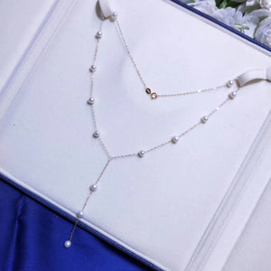 18K Pearl Necklace 7-7.5mm - Angel the Pearl Girl