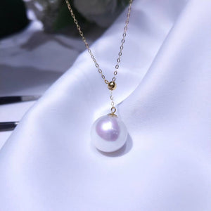 18K Adjustable Pearl Necklace - Angel the Pearl Girl