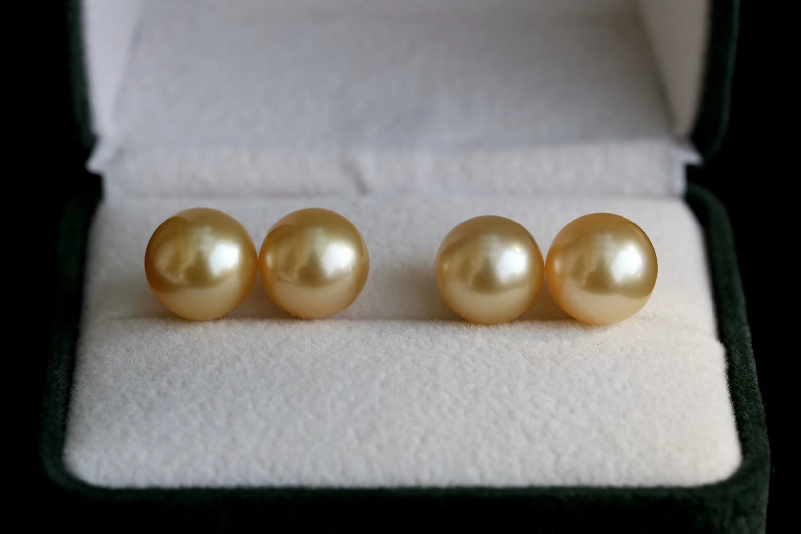 Southsea Golden Pearls Earring Stud with 18K - Angel the Pearl Girl
