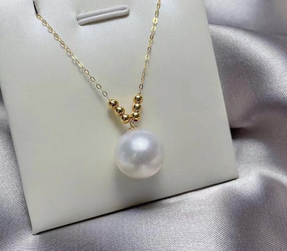 18K One Pearl Necklace 12~13mm - Angel the Pearl Girl