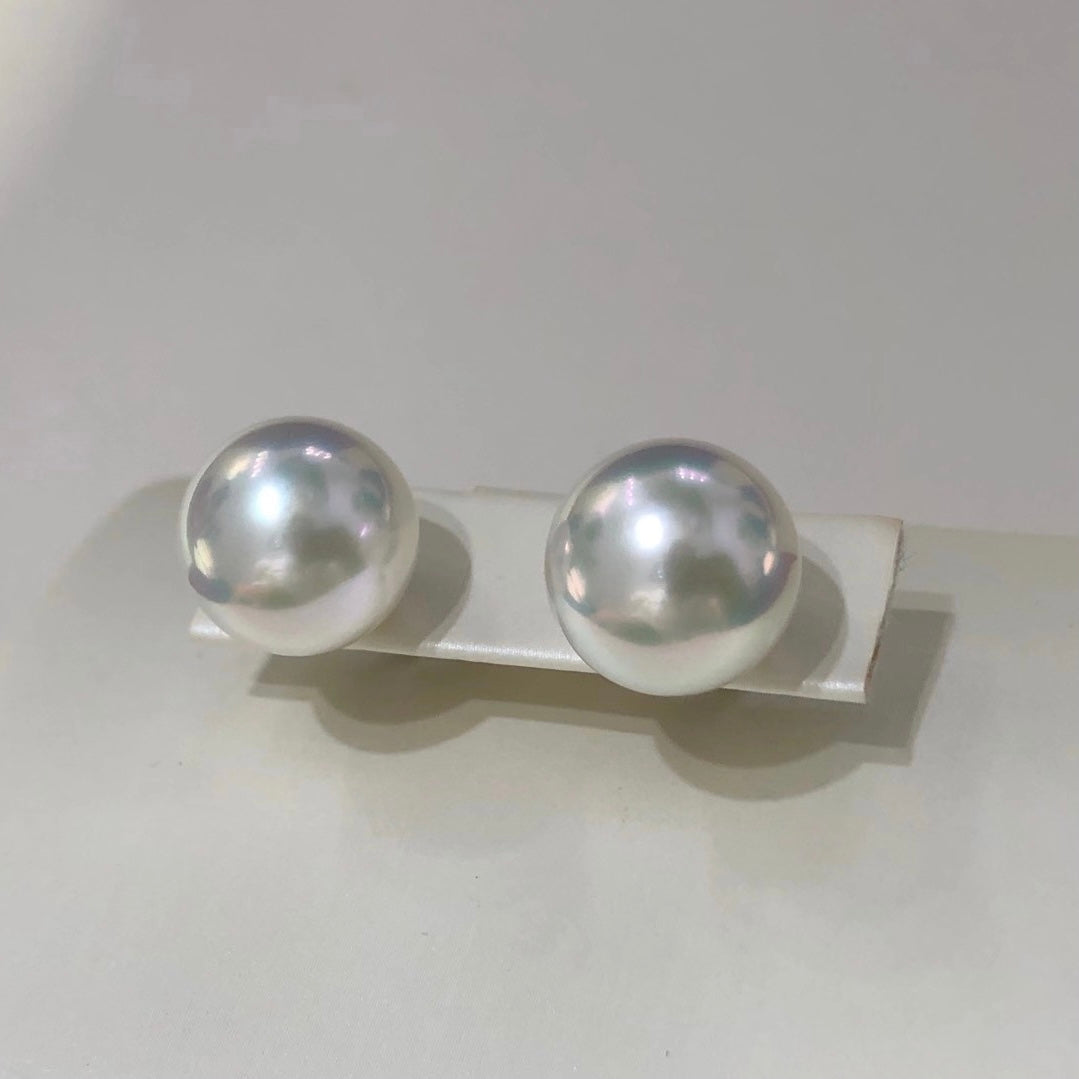 Southsea white pearl earring stud - Angel the Pearl Girl